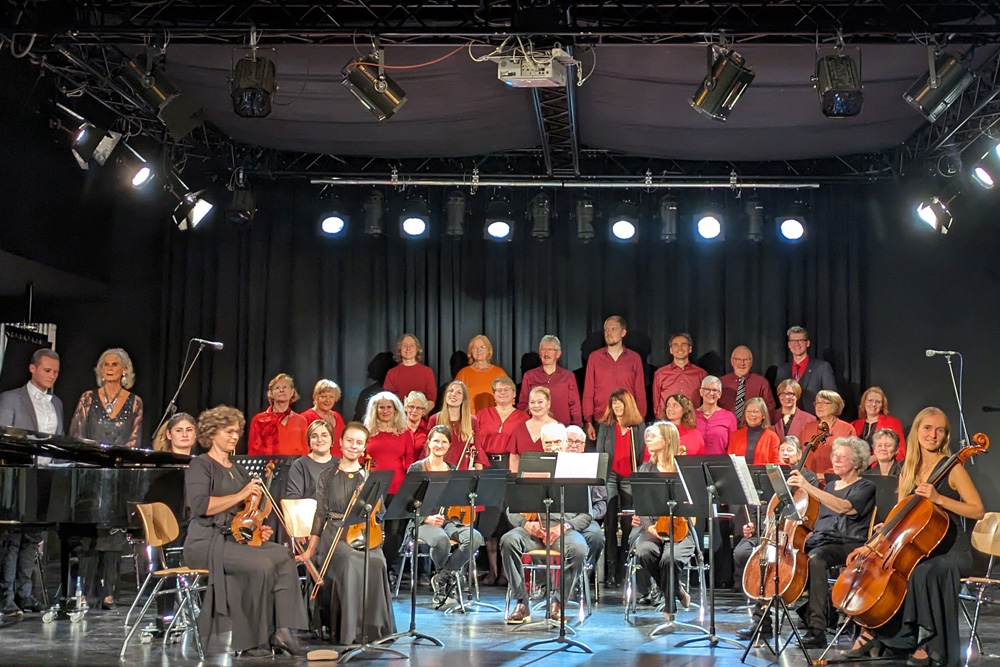 Chor und Orchester vor dem Herbstkonzert 2023